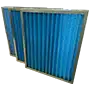 metal framed pleated panel filter for high humidity ventilation