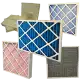 Panel air filters for ventilation from low grade G2 to medium grade G4 up to F9 fine filtration